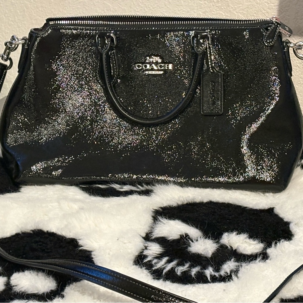 Coach Black Sparkle Women's Satchel